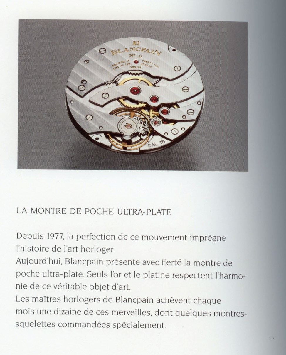 catalogue montres blancpain